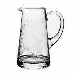 Jasmine Pitcher 2½ pint Color 	Clear
Capacity 	2½ pint / 1450ml
Dimensions 	8½ \ / 21.5cm
Material 	Handmade Crystal Glass
Pattern 	Jasmine